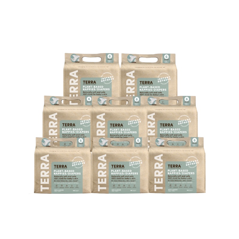 Terra Diapers Size 6 Junior – 112 Diapers