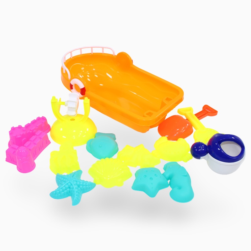 Beach Boat Sand Play Set  Orange