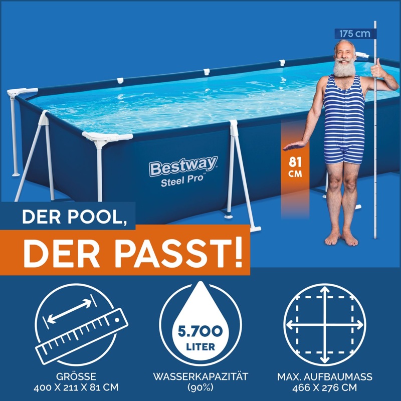 Bestway Steel Pro Rectangular Frame Pool