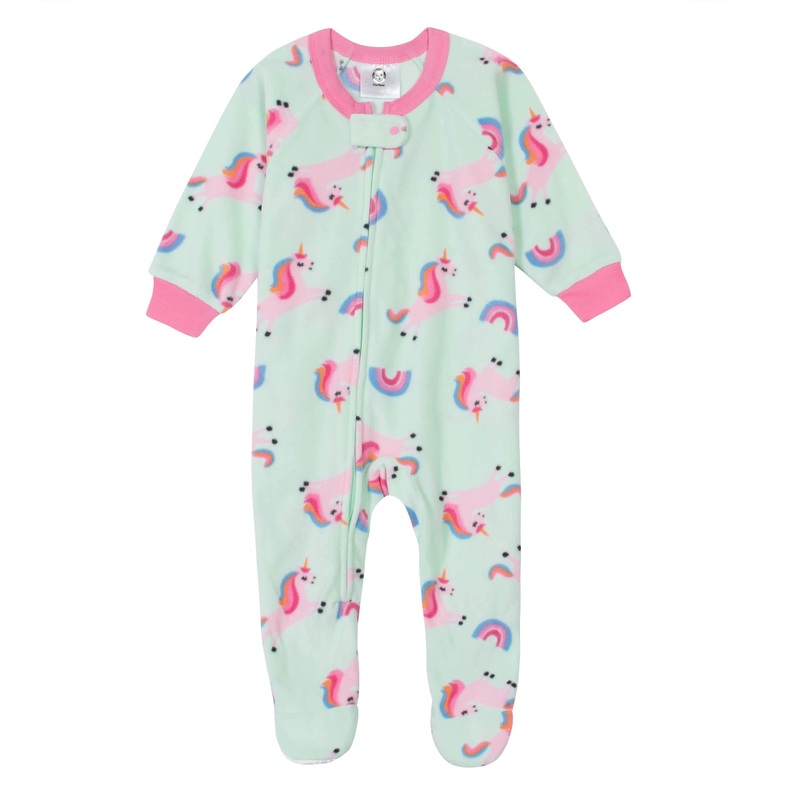 Gerber Baby Girls Unicorn Fleece Pajamas