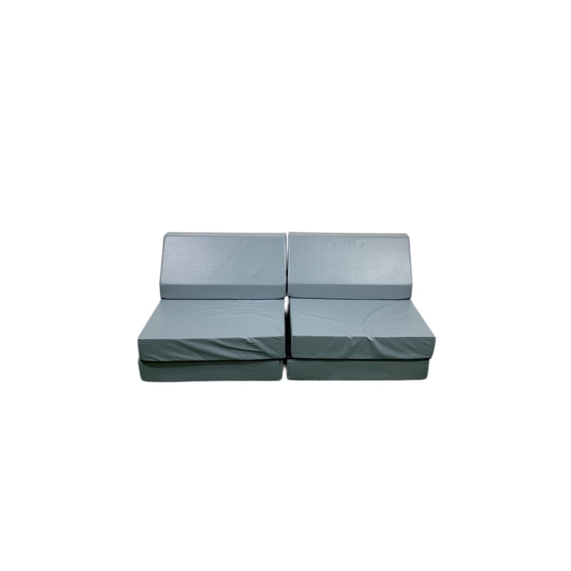 Foamnasium Blocksy Heathered Basketweave Kids Couch