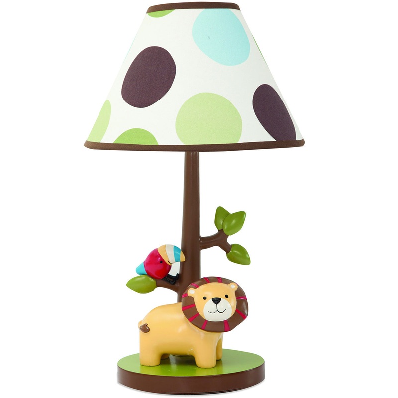 Lambs & Ivy Treetop Buddies Lamp with Shade & Bulb