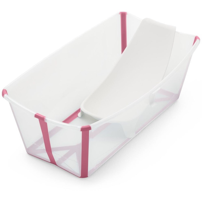 Stokke Flexi Bath & Newborn Support – Transparent Pink