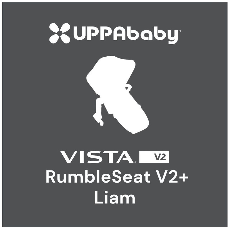 UPPAbaby RumbleSeat V2+ – Liam (Oat Melange / Carbon Frame / Chestnut Leather)