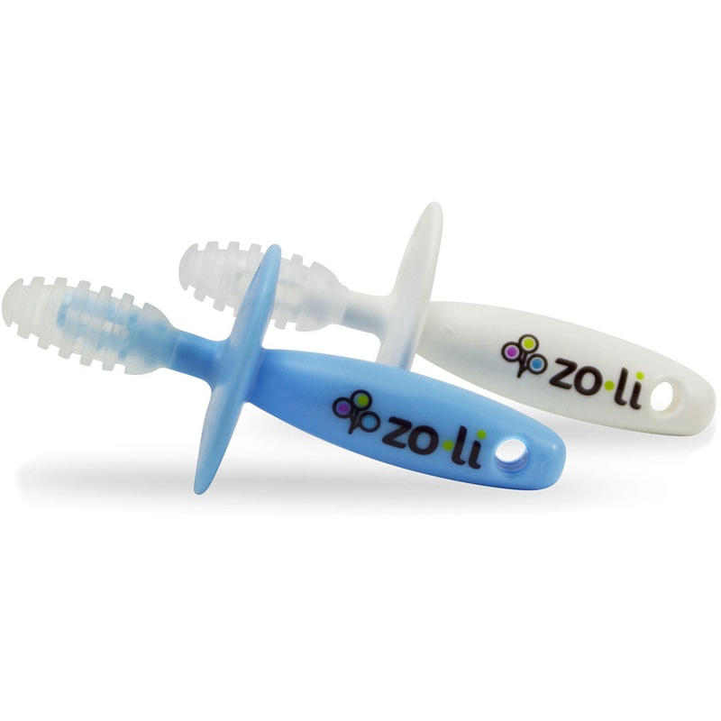 ZoLi Chubby Gummy Gum Massaging Teethers – Blue White