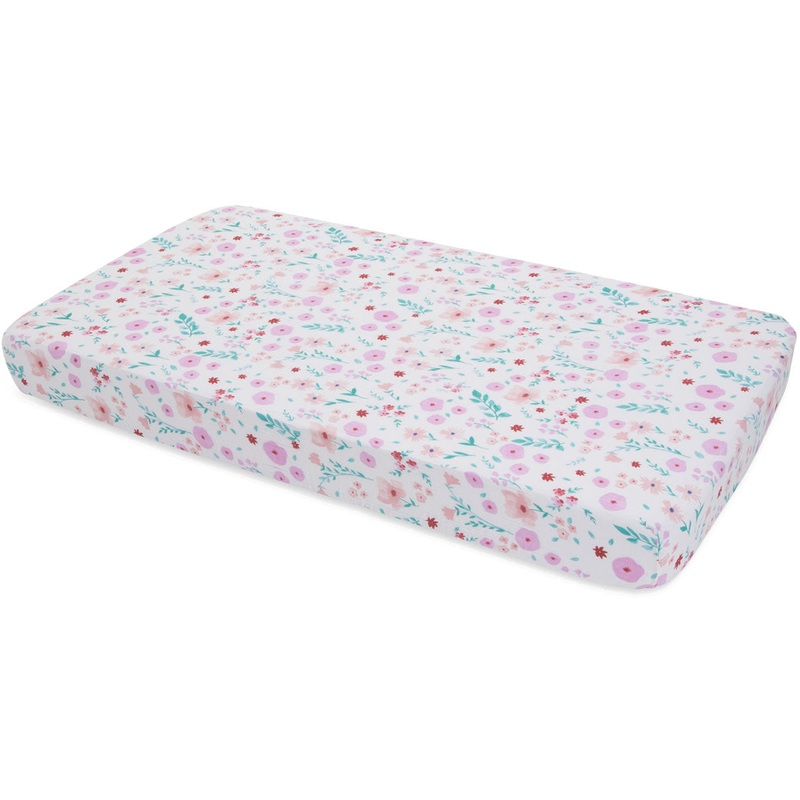 Little Unicorn Cotton Muslin Fitted Crib Sheet – Morning Glory