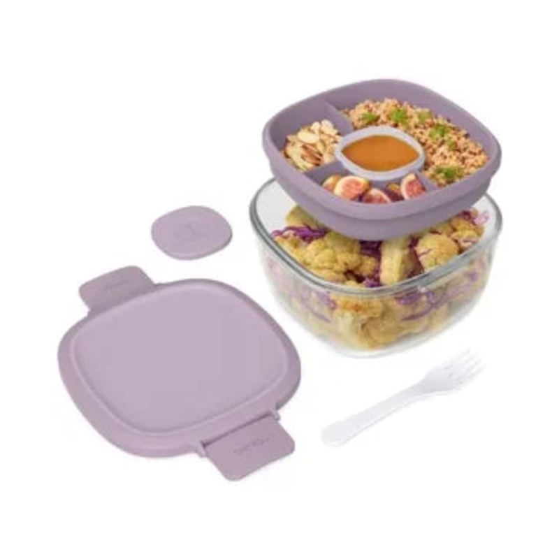 Bentgo Leak-Proof All-in-One Salad Container – Lavender