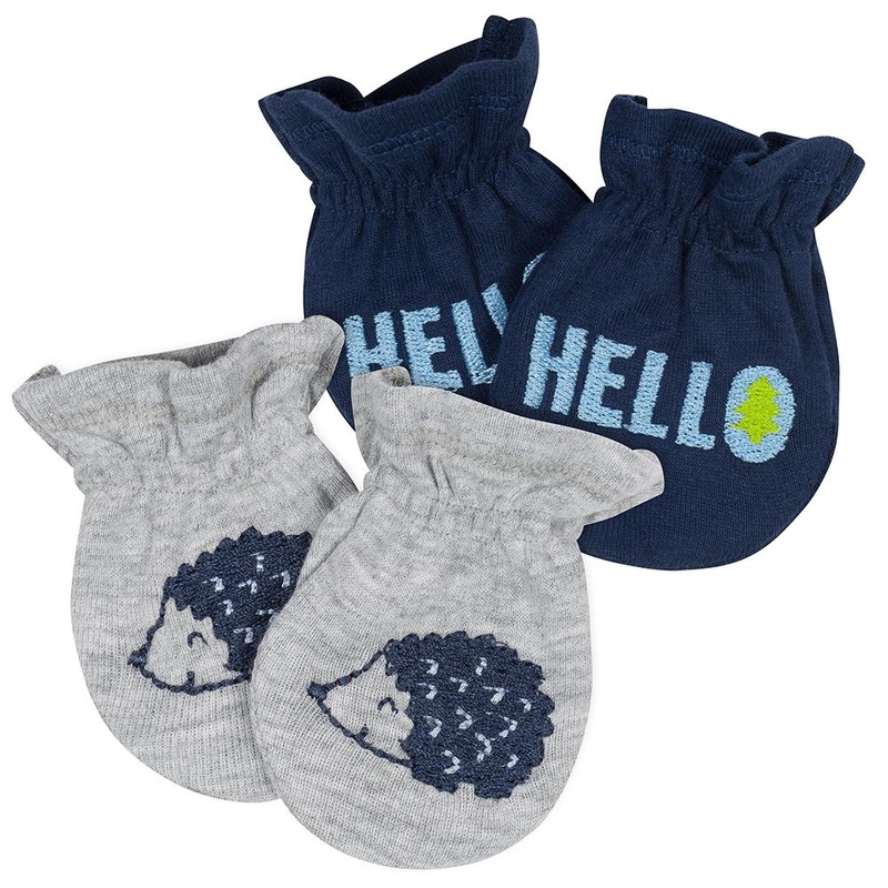 Gerber 2-Pack Boys Hedgehog Mittens
