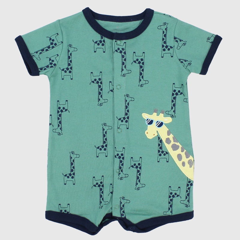 Giraffy Short-Sleeved Romper