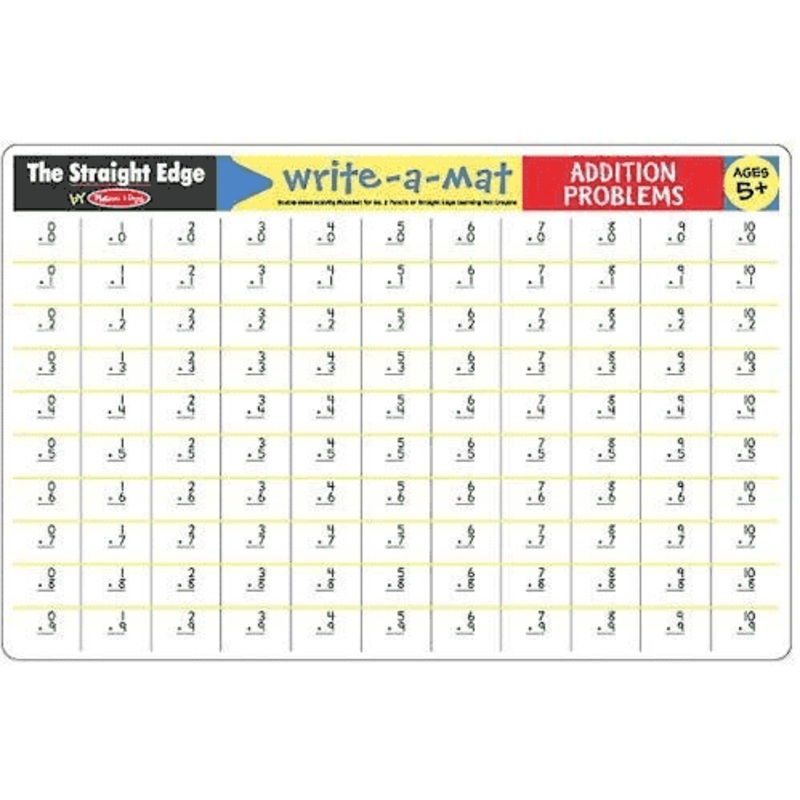 Melissa & Doug Write-a-Mat – Addition