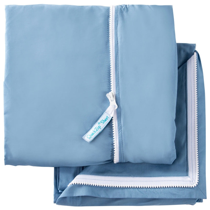 QuickZip Crib Starter Set – Blue
