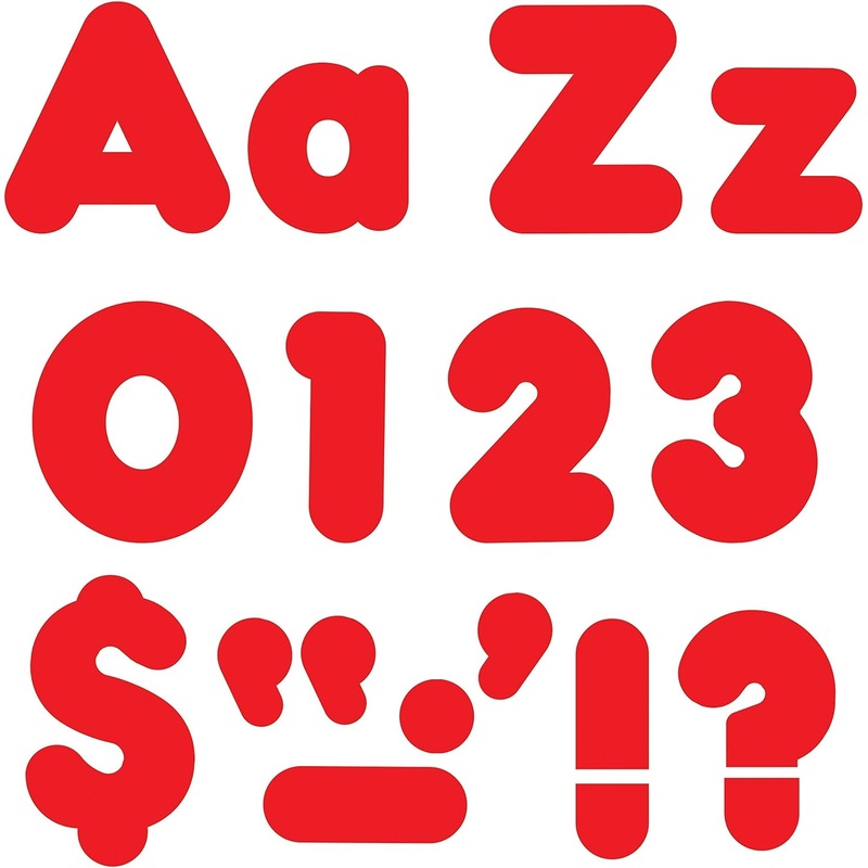 Ready Letters 4″ Letter & Number, Red