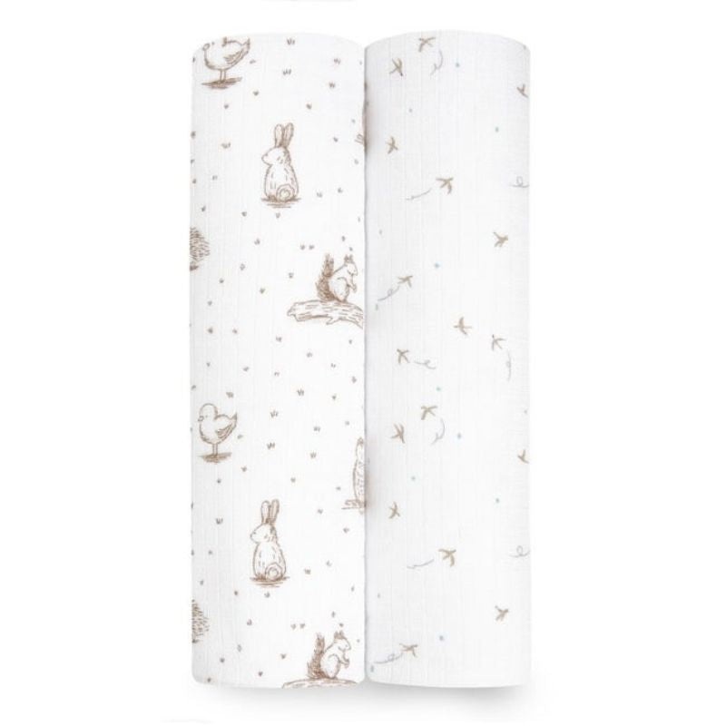 Essentials Silky Soft Muslin Swaddle – 2 Pack
