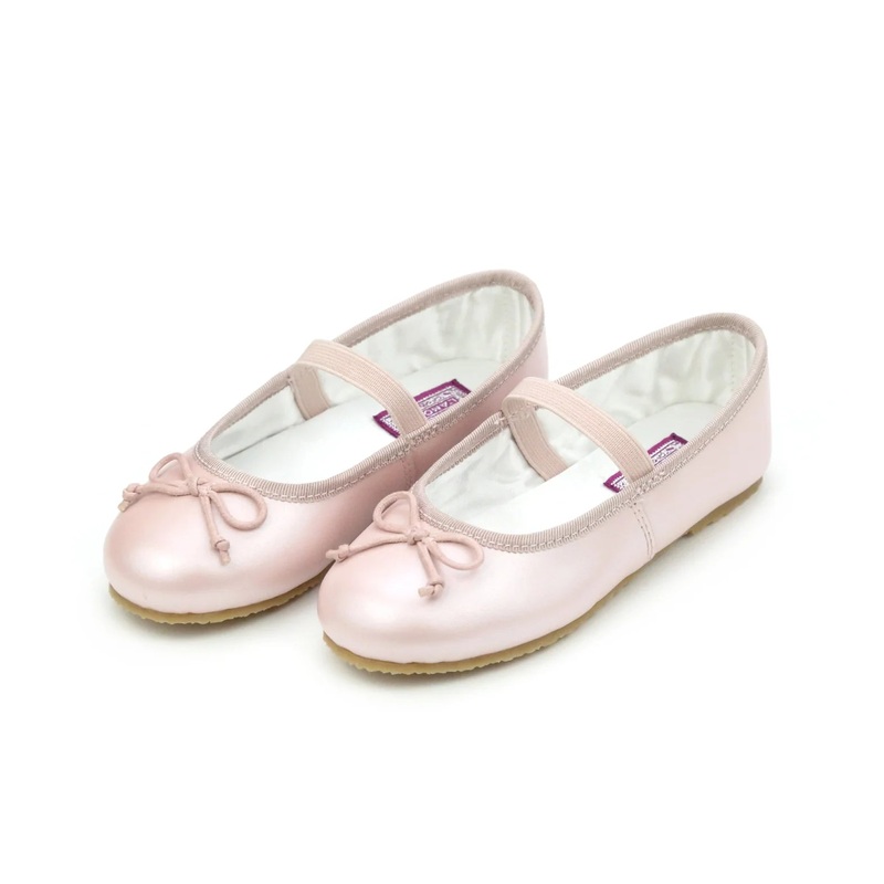 L’amour Alia Ballerina Flat – Pearlized Pink