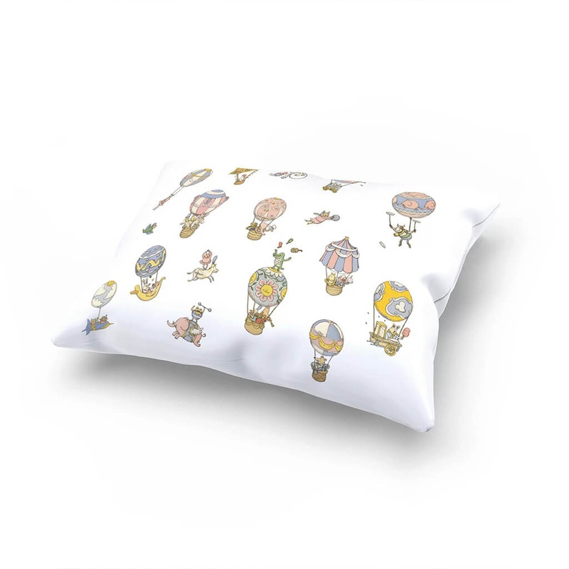 Satin Cushion Pastel Circus