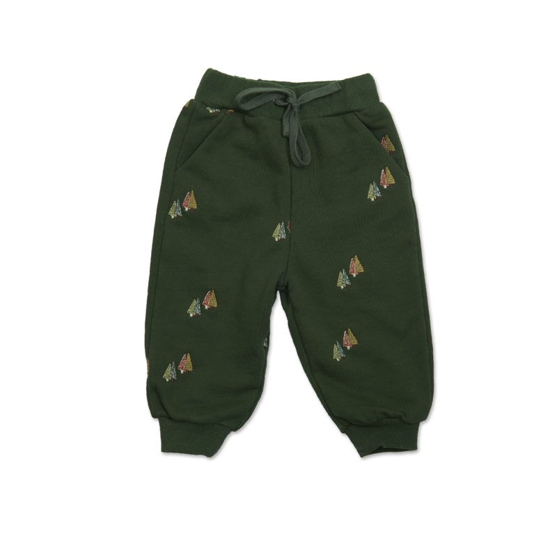 Embroidered Sweatpants – Pine Trees