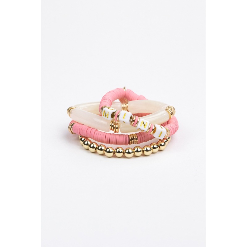 Girls Mini Tubular Beaded Bracelet Set