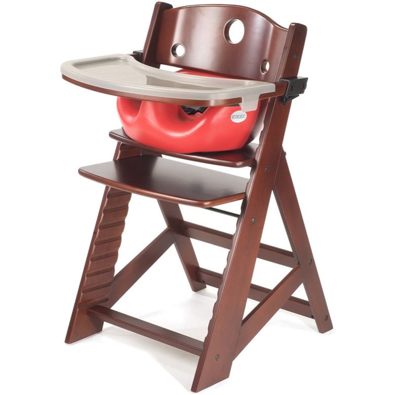 Keekaroo Height Right High Chair & Infant Insert – Mahogany/Cherry