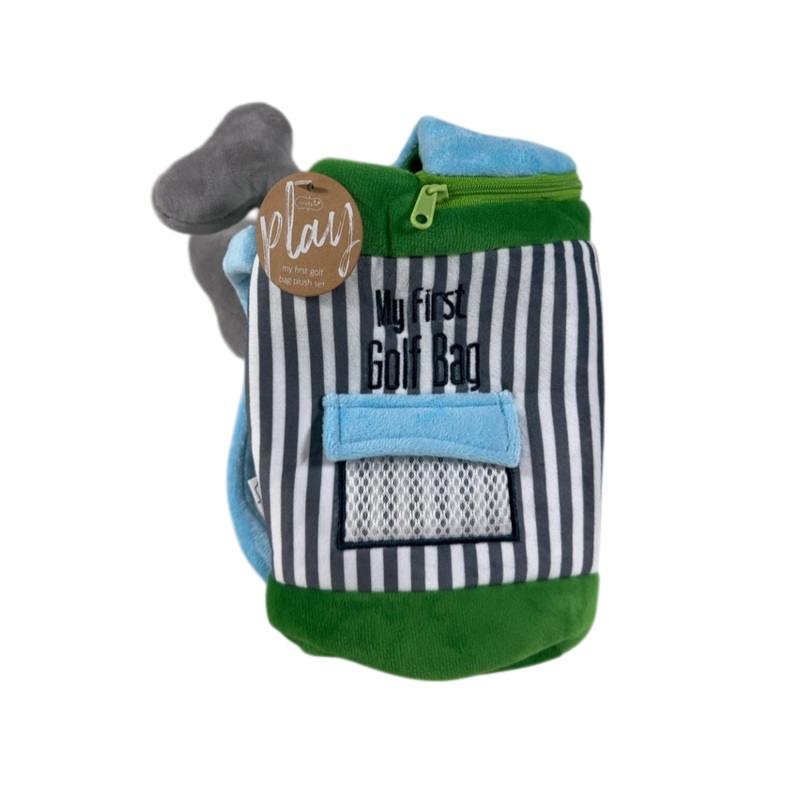 Mud Pie Golf Bag Plush Toy Set