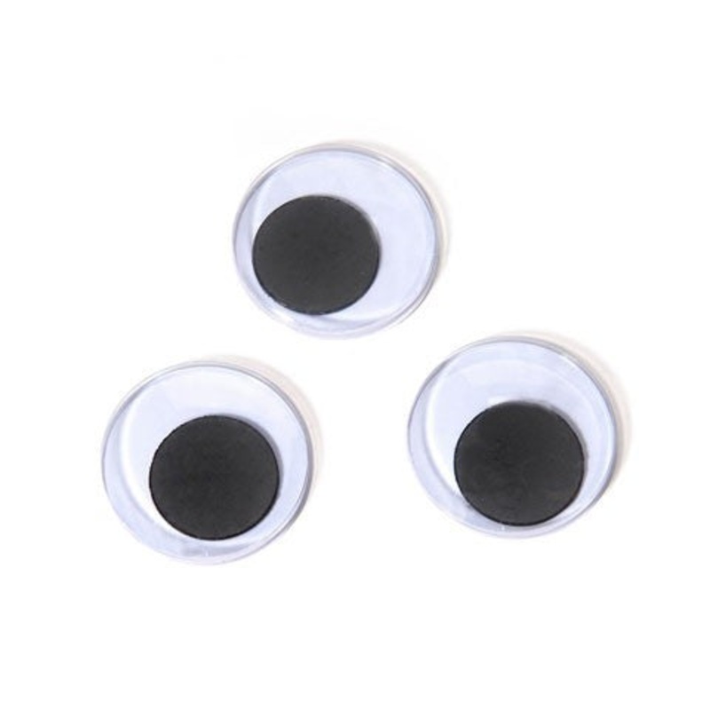 Black Paste On Eyes, 20mm