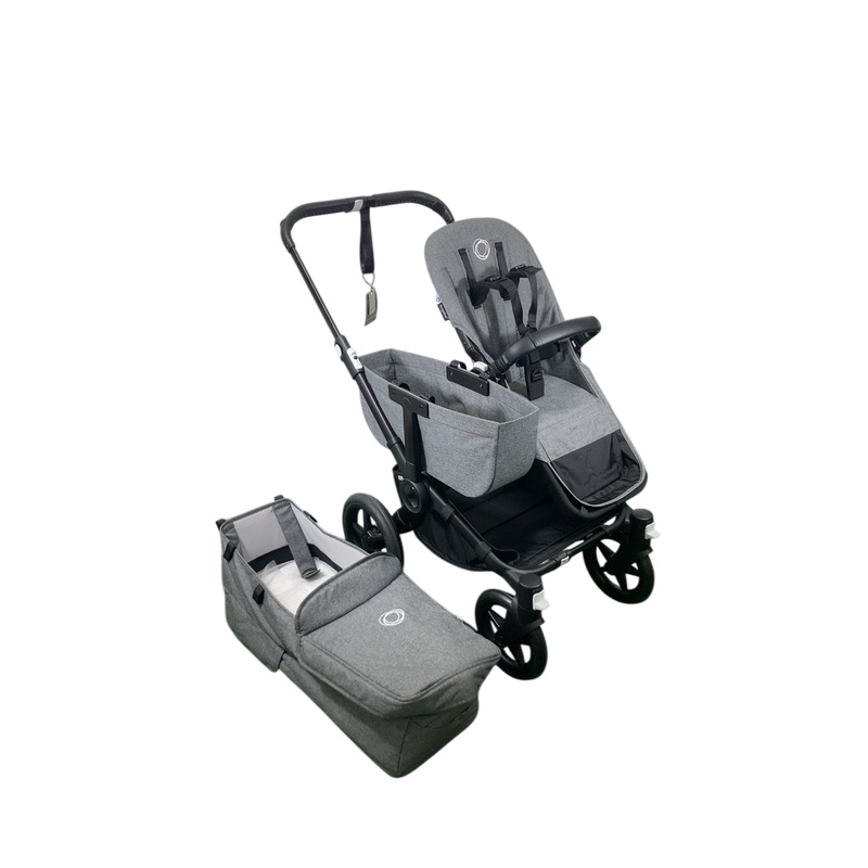 Bugaboo Donkey 5 Mono Stroller, Grey Melange, Graphite, 2024, without Canopy