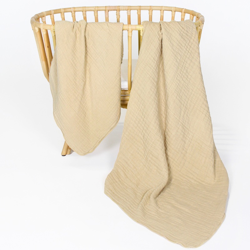 Cloud Muslin Quilt – Tan