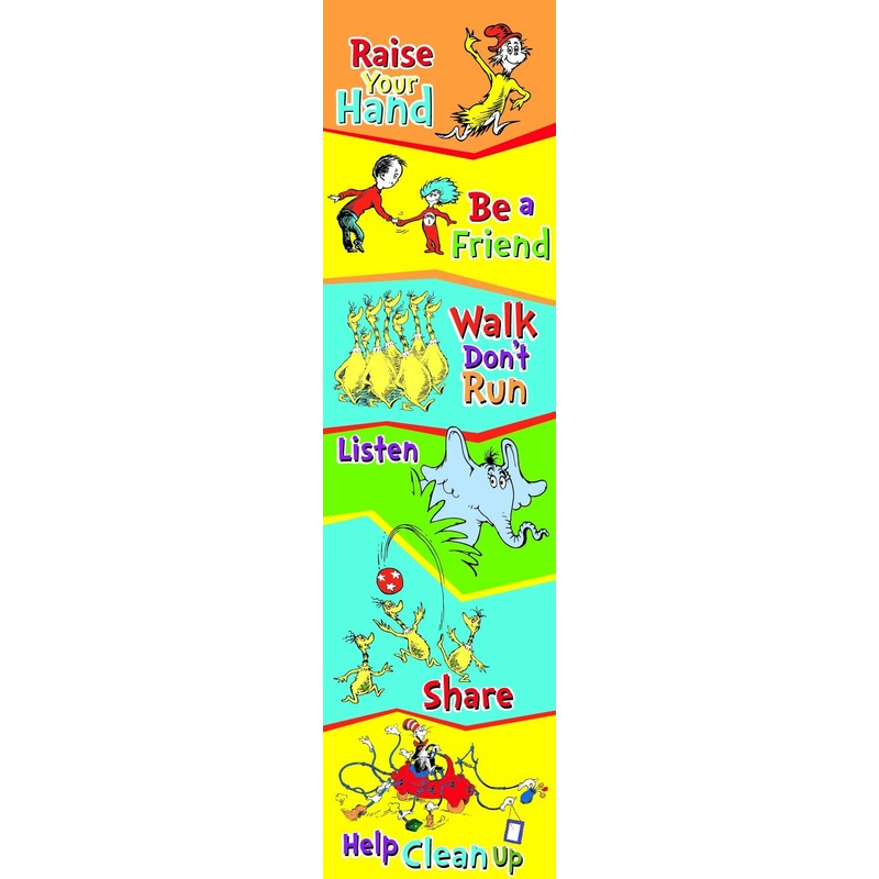 Dr. Seuss Back to School Classroom Rules Poster Door Decoration