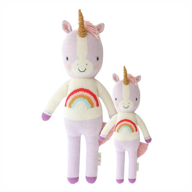 Hand Knit Doll  Zoe The Unicorn