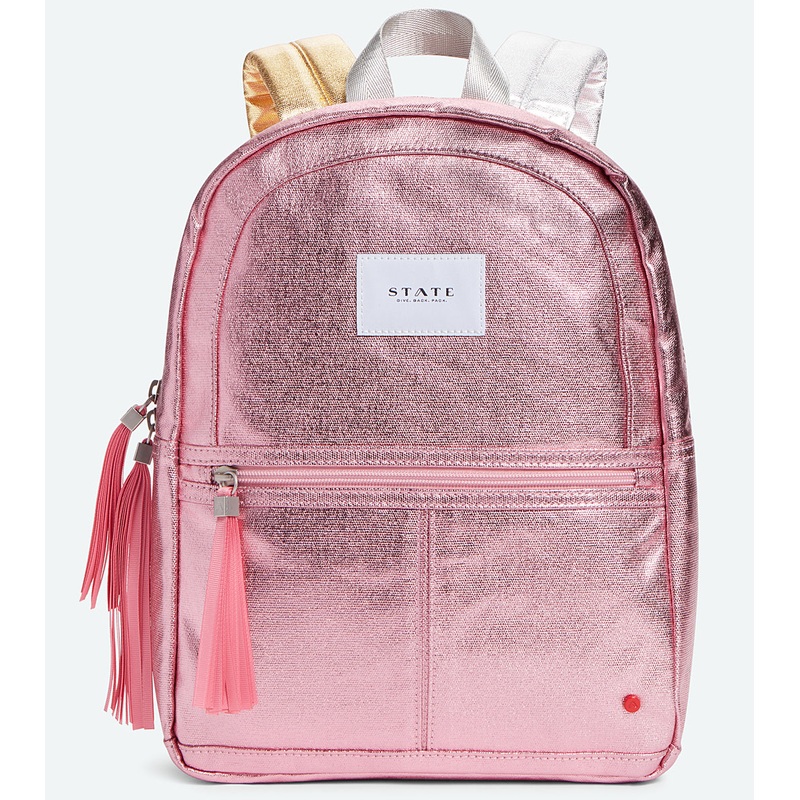 State Bags Mini Kane Kid Backpack – Pink Metallic