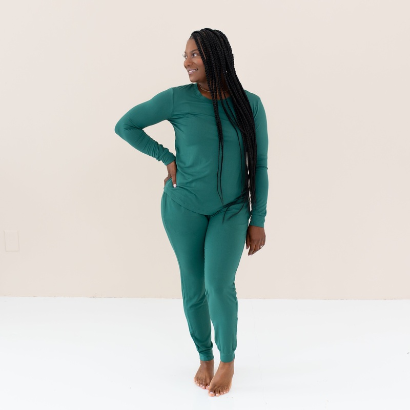Women’s Jogger Pajama Set in Emerald