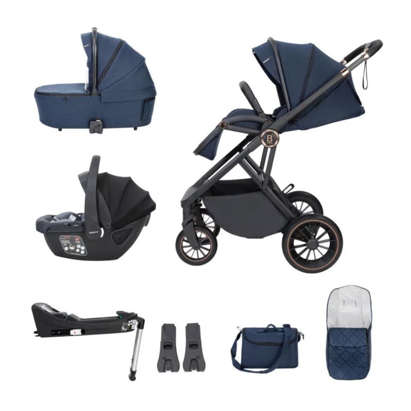 Babymore – Chia Travel System Coco with Base  Midnight Blue