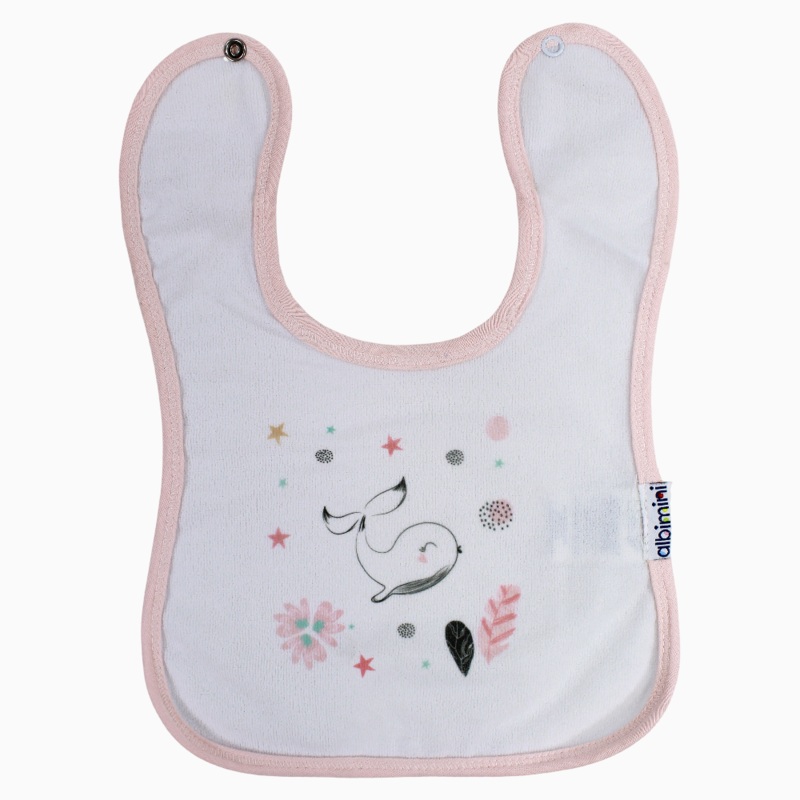 Girls Bib  Cute Fish Print