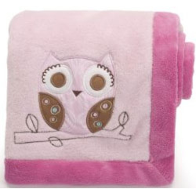 Graco Girl Woodland Embroidered Boa Blanket by KidsLine