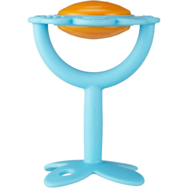 Innobaby Teethin’ Smart EZ Grip Teether Rattle, Flower – Blue
