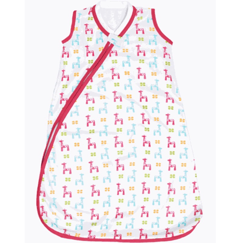 JJ Cole Wearable Blanket in Bright Giraffes- 0-6 Months