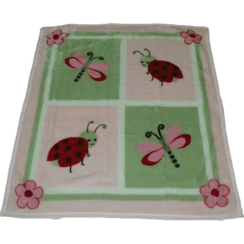 KidsLine Lady Bug Hi Pile Blanket