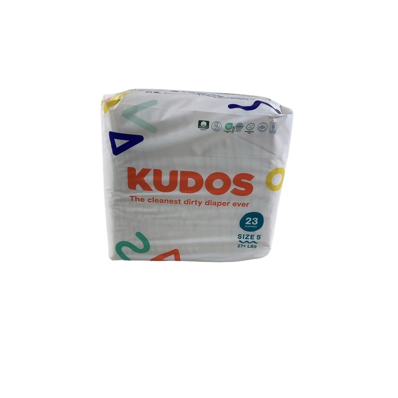 Kudos Diapers, White, Size 5, 23 count