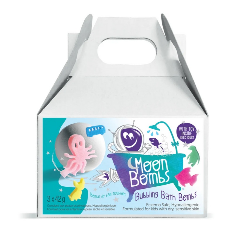 Moon Bath Bombs with Toy