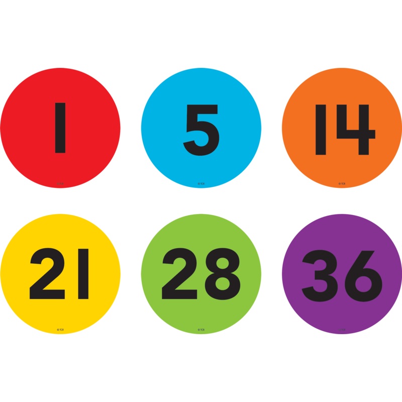 Spot On Floor Markers Numbers 136 – 4″