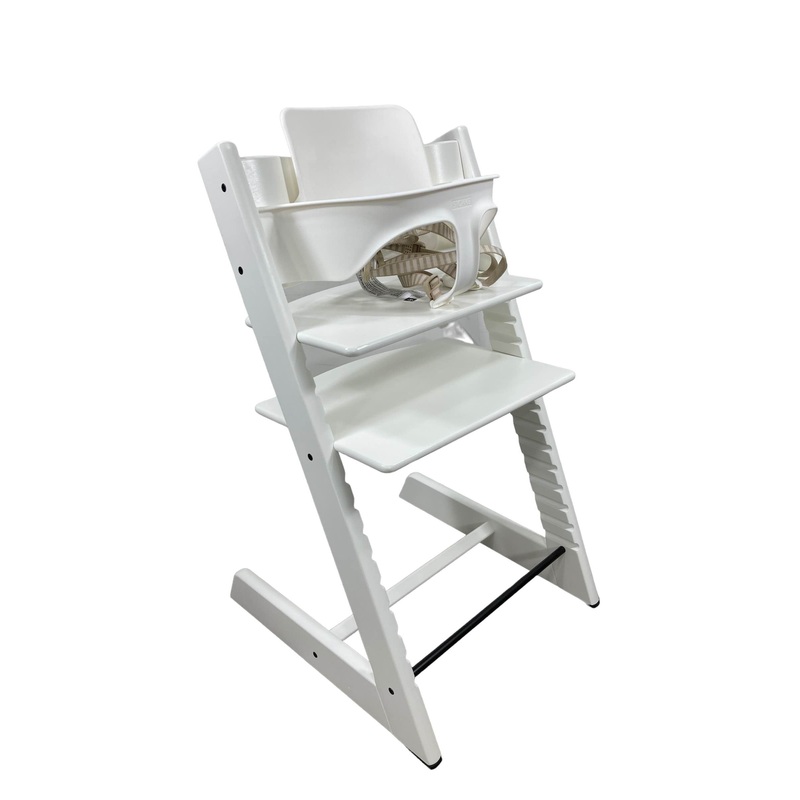 Stokke Tripp Trapp High Chair With Baby Set, White, 1