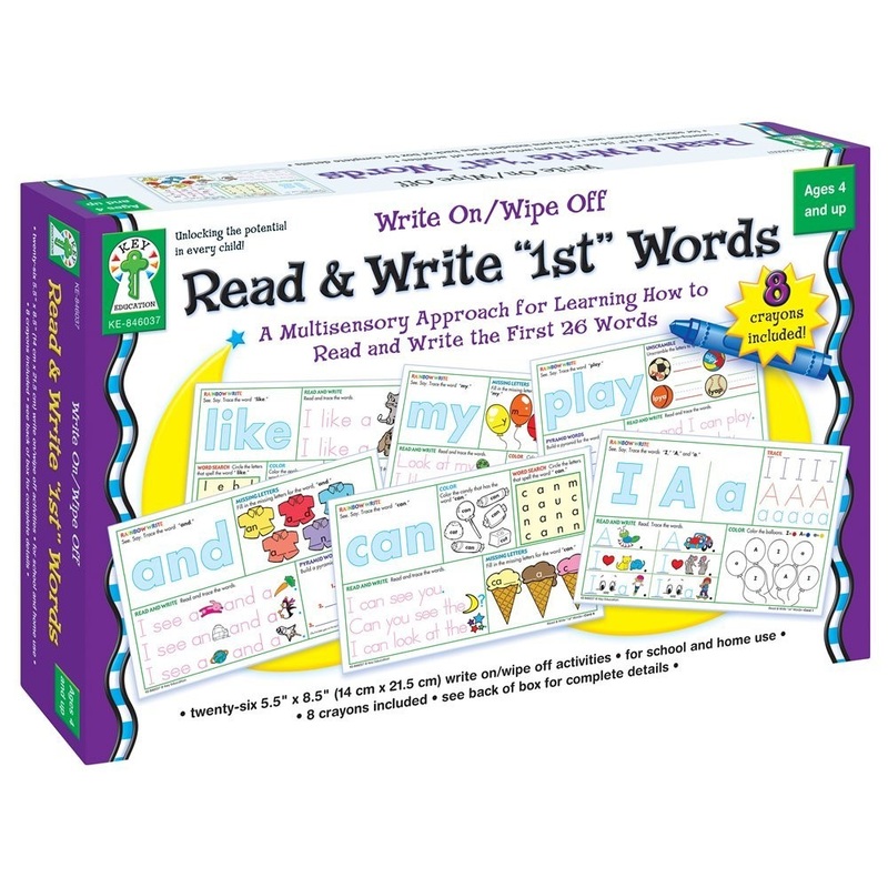 Write On/Wipe Off Cards – Read & Write “1st” Words