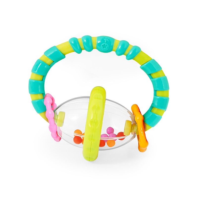 Bright Starts Grab & Spin Rattle and Teether Toy