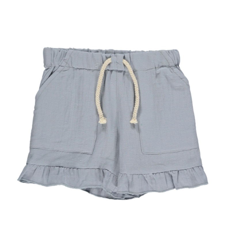 Brynlee Ruffle Shorts – Blue