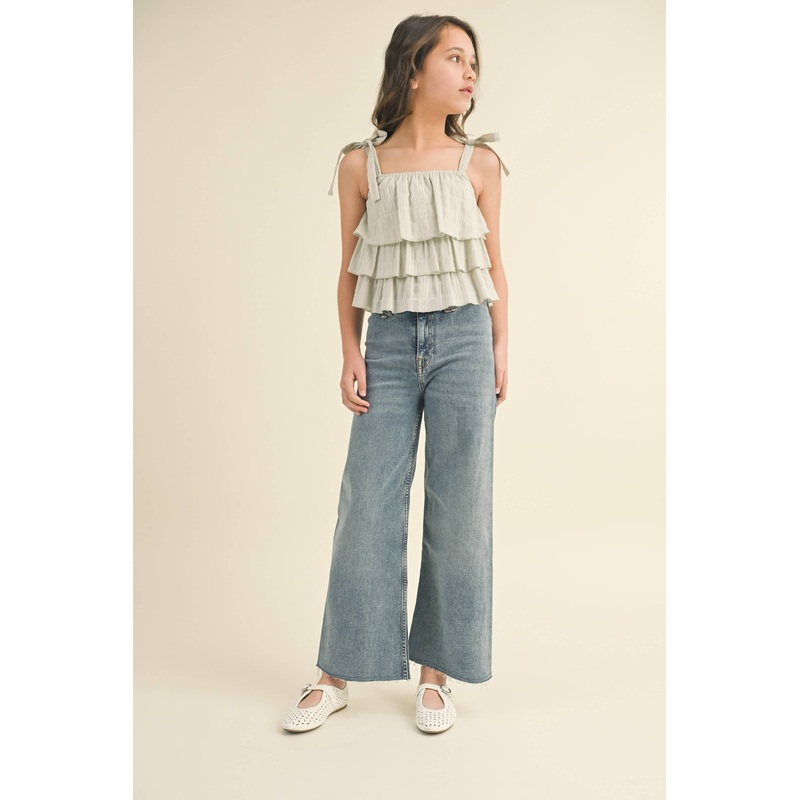Heart And Arrow Wide Leg Denim Pants