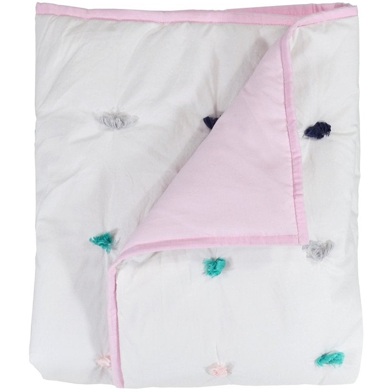 Hello Spud Quilt – Pom-pom Multi-color