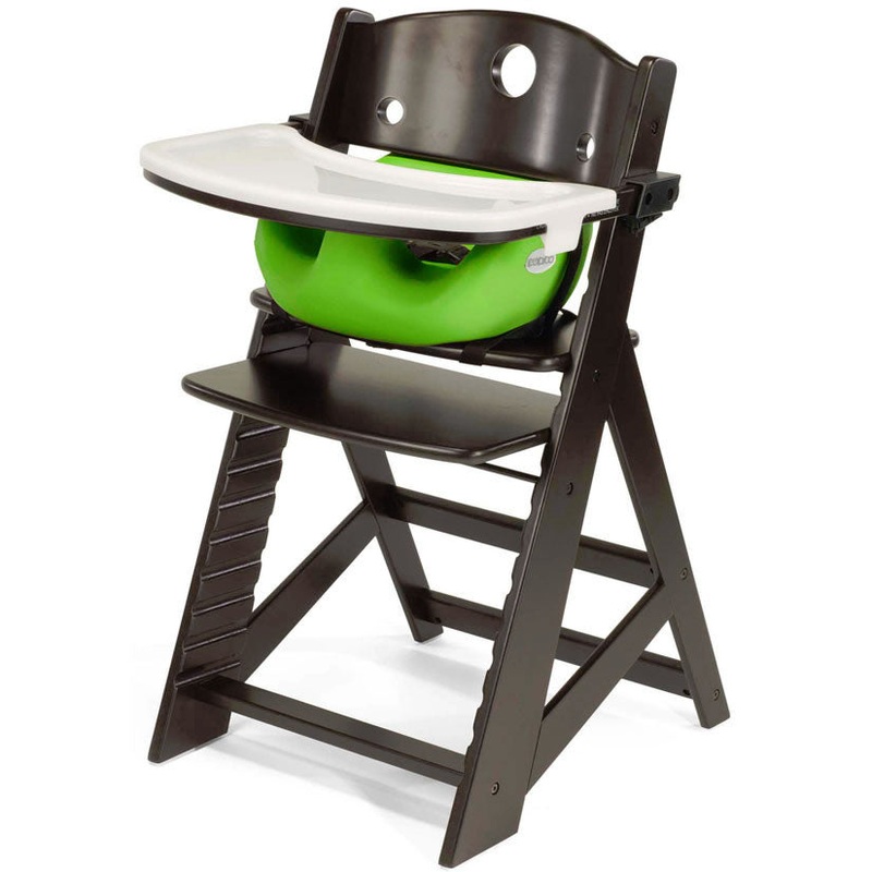Keekaroo Height Right High Chair & Infant Insert – Espresso/Lime
