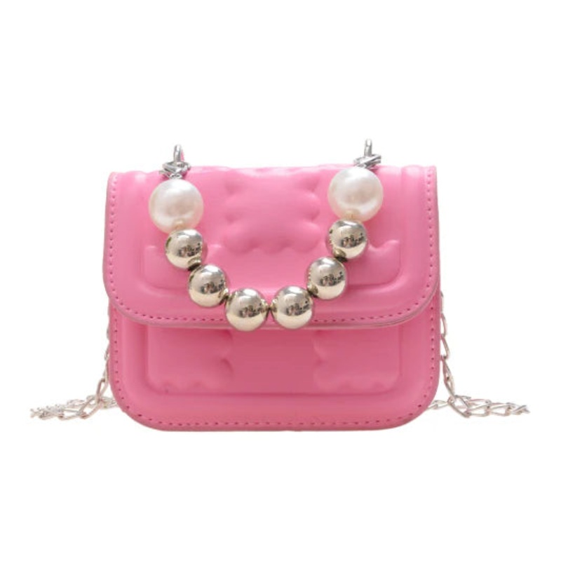Mini Sophie Pearl Crossbody Purse – Pink