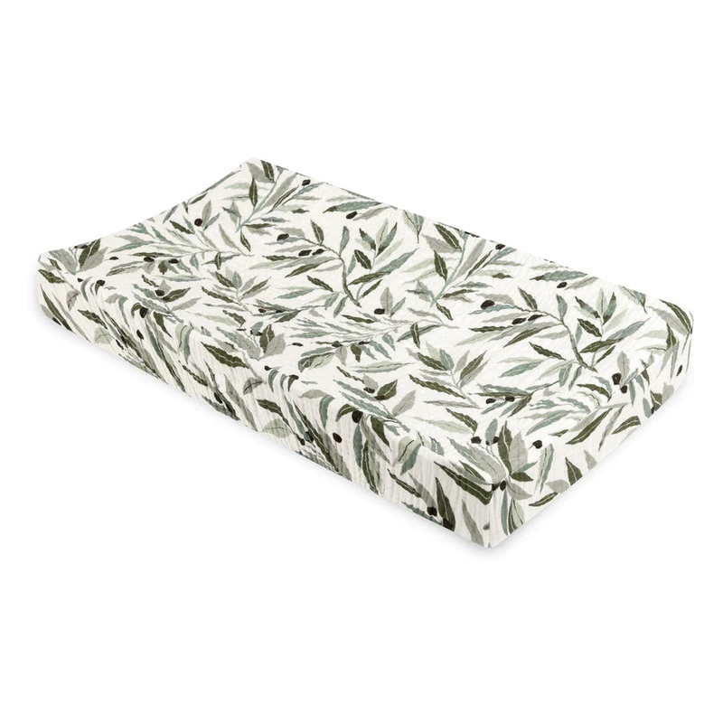 Muslin Changing Pad Cover – Olive Branches