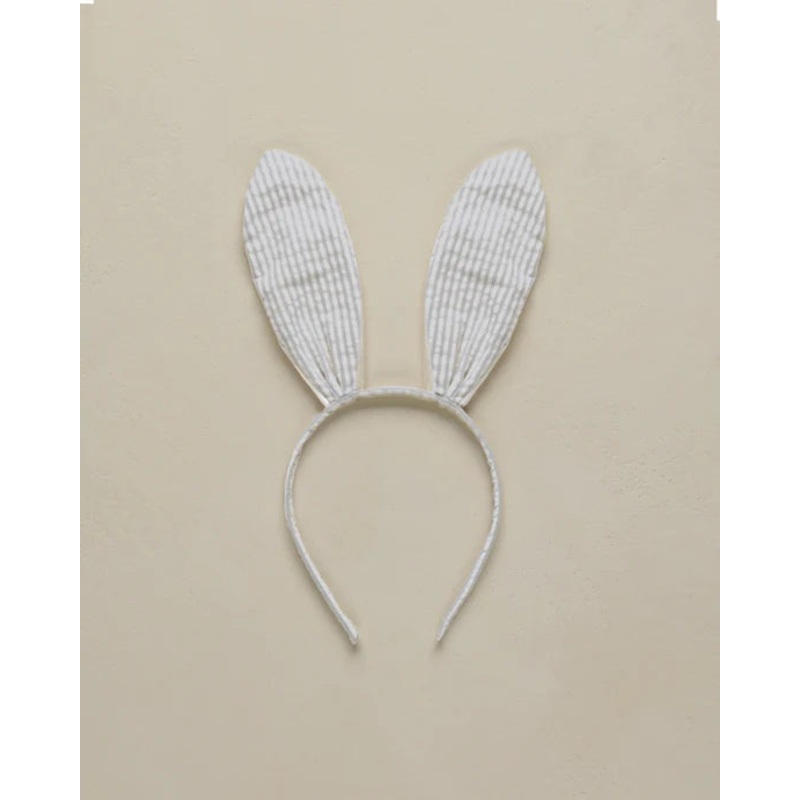 Noralee Bunny Headband – Sage Stripe