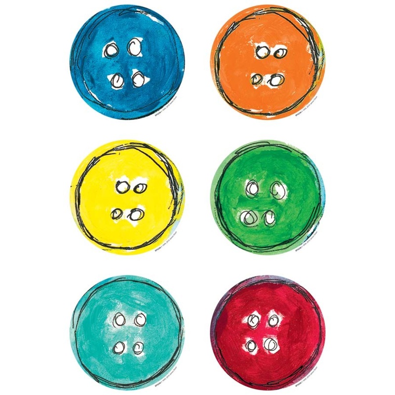 Pete the Cat Groovy Buttons Accents, Pack of 36